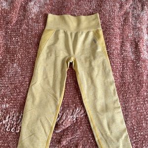 Gymshark flex high waisted leggings- yellow marl